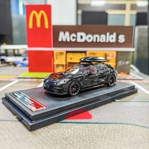 Rhino Model RM 1/64 Black Porsche Panamera Travel Edition Diecast Car Model - Picture 1 of 7
