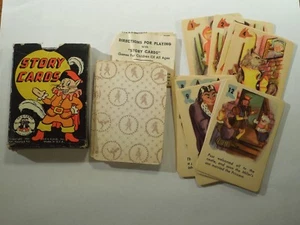 Story Cards Fun for Kiddies Vintage 1947 Card Game 36 Cards with Directions - Picture 1 of 8