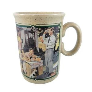 Watkins Mug Cup 1955 Calendar Almanac Coffee Stoneware Made In England Tea - Picture 1 of 9