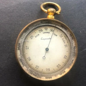 Antique pocket barometer c1910/20 - Picture 1 of 1