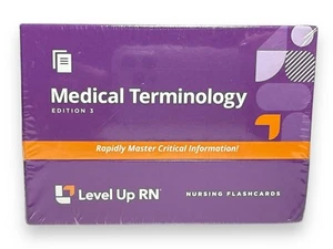 Terminologie médicale et abréviations Level Up RN - Cartes flash infirmières. Scellé. - Photo 1/5