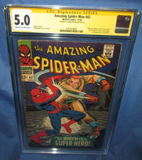 AMAZING SPIDERMAN #42 CGC 5.0 SS Signed by John Romita Sr ~1st Mary Jane Waston
