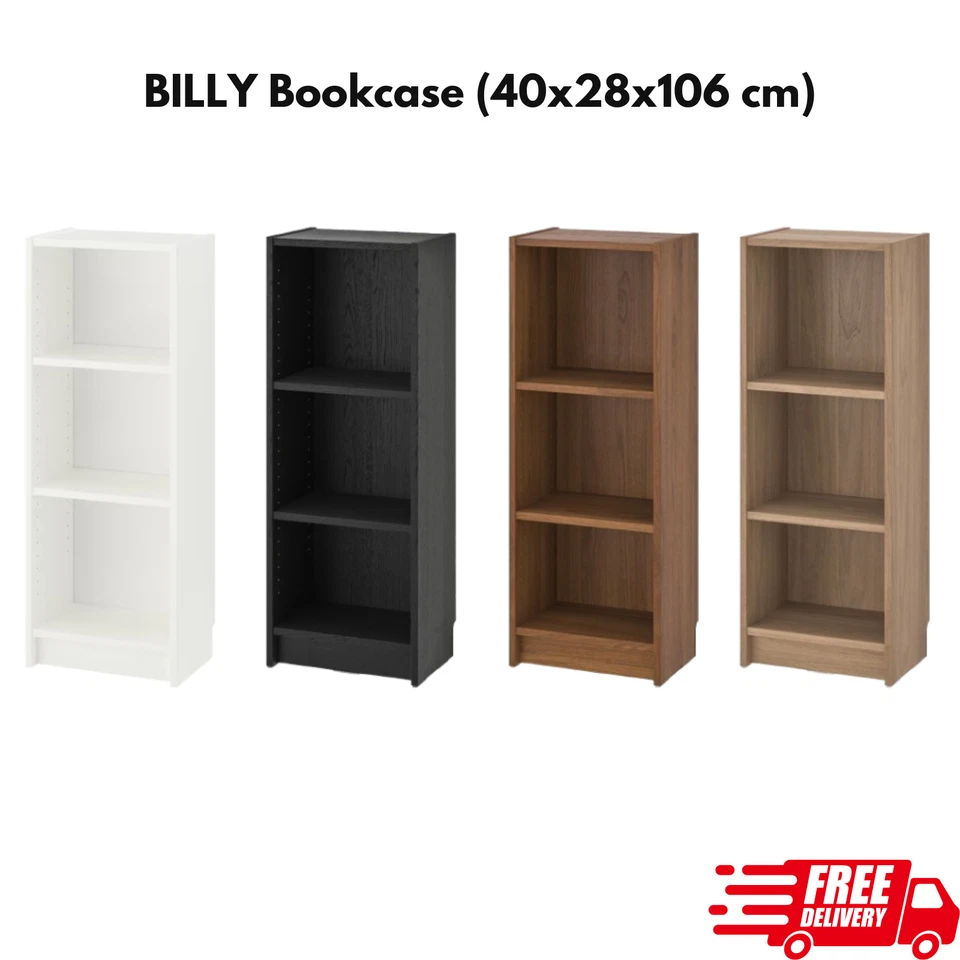 IKEA BILLY Bookcase Unit 40x28x106cm Display Shelving Storage Unit Home Office - Image 1 of 1