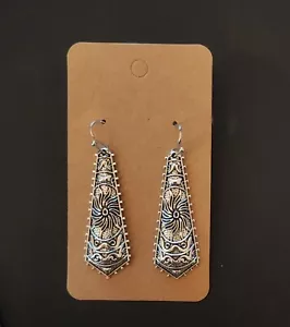 Hochzeit Braut Brautjungfer Silber Boho Ohrringe Damen Accessoires Geschenk - Bild 1 von 2
