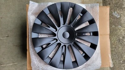 4PCS Fits Tesla Model Y Wheel Covers 19"  Black Hubcaps New - Image 1 of 2