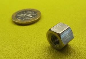 18-8 Stainless Steel, Hex Nuts RH, 1/4"-20 x 7/16" W x 11/32" H, 2 Pc - Picture 1 of 9