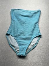 ANNE KLEIN BATHING SUIT ONE PIECE TURQUOISE SIZE 14