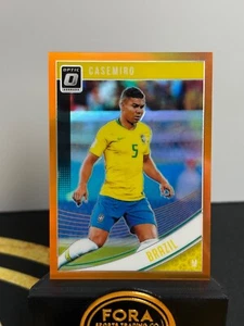 2018 Panini Donruss Optic Casemiro Brazil /99 #108 Orange Manchester United Mint - Bild 1 von 2