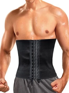 Men Waist Trainer Tummy Control Body Shaper Stomach Hombres Corset Trimmer Belt - Picture 1 of 8