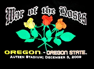 Oregon Ducks Oregon State Beavers Shirt T Shirt Football War Of Roses 2009 S New - Picture 1 of 7