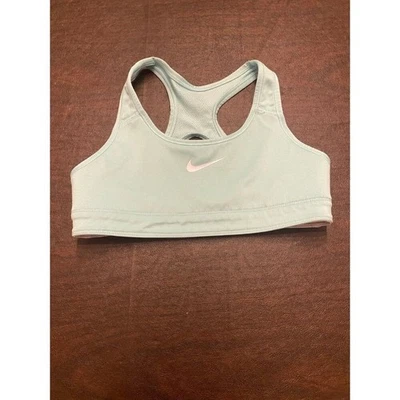 Sujetador deportivo Nike Dri Fit azul claro talla pequeña Foto 1 de 3