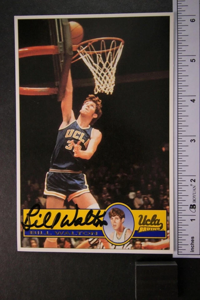 PORTLAND TRAIL BLAZERS ~ FOTO AUTÓGRAFA UCLA HOFer BILL WALTON (1952-2024) ~ Foto 1 de 1