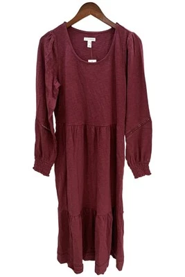 Denim & Co. Women's Canyon Retreat Easy Midi Boot Dress Mulberry - Image 1 of 2