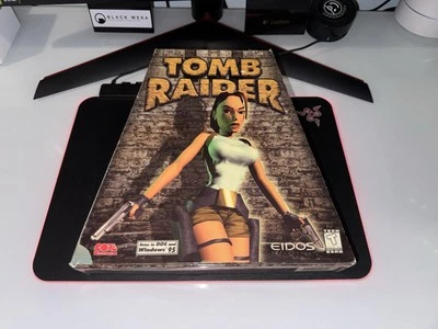 Tomb Raider (PC, 1996) Trapezoid Big Box Game – Clean – No Stickers – Eidos - Image 1 of 4