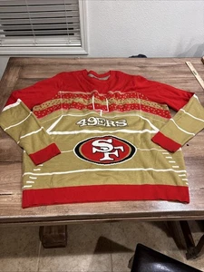NFL Team Apparel San Francisco 49ers Ugly Christmas Holiday Sweater Size 2x - Picture 1 of 14