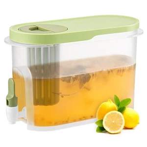 Drink Dispenser for Fridge, Beverage Liquid Drink Container for Party, 0.9 Ga... - Picture 1 of 7