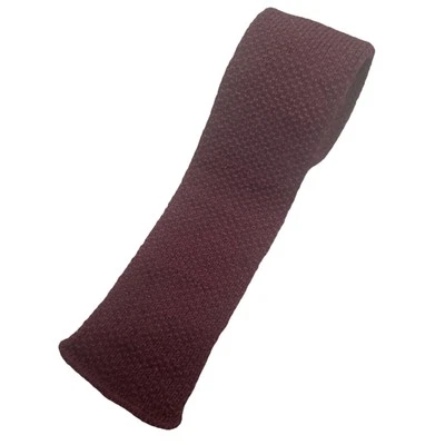 Corbata Cuello Tejida Gallo Gallo Gallo Borgoña Cuadrada Crujiente Lana Mohair De Colección Años 80 Foto 1 de 4