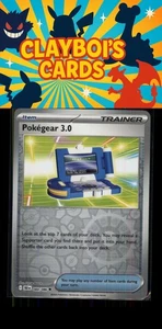 Pokegear 3.0 SV: Pokémon Black Bolt 084/086 Holograma Inverso Poco Común Casi Nuevo+ - Imagen 1 de 2