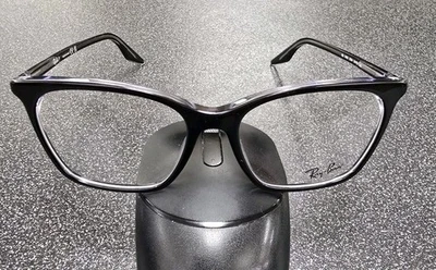 NEW RAY-BAN RB 5422 2034 BLACK CLEAR AUTHENTIC FRAMES EYEGLASSES 54-16 - image 1 of 4