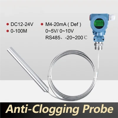 Submersible Level Transmitter High Temp 4-20mA RS485 Stainless Liquid Sensor - Image 1 of 4
