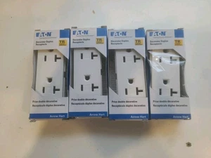 (QTÀ 10) EATON TR6352-W PRESA DUPLEX 20A 125V (BIANCO) - Foto 1 di 2
