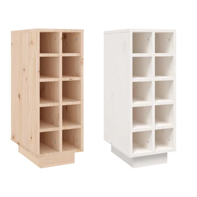 Weinregal Weinschrank Flaschenregal Fassregal Regal 23x34x61cm Massivholz Kiefer - Bild 1 von 4