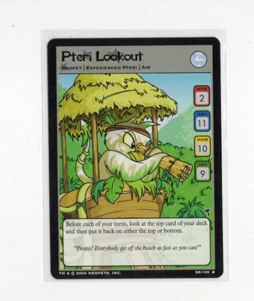 Neopets TCG Mystery Island - Pteri Lookout 58/100 - Wizards 2004 - Image 1 of 1