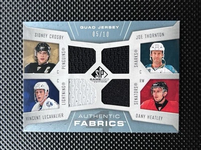 2007 SPGU Quad Jersey- Sidney Crosby, Thornton, Lecavalier, Heatley /10!🔥 - Image 1 of 4