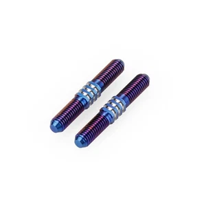 JConcepts HB D819/E819 Worlds Spec Fin Titanium Steering Turnbuckle (Blue) (2) - Picture 1 of 1