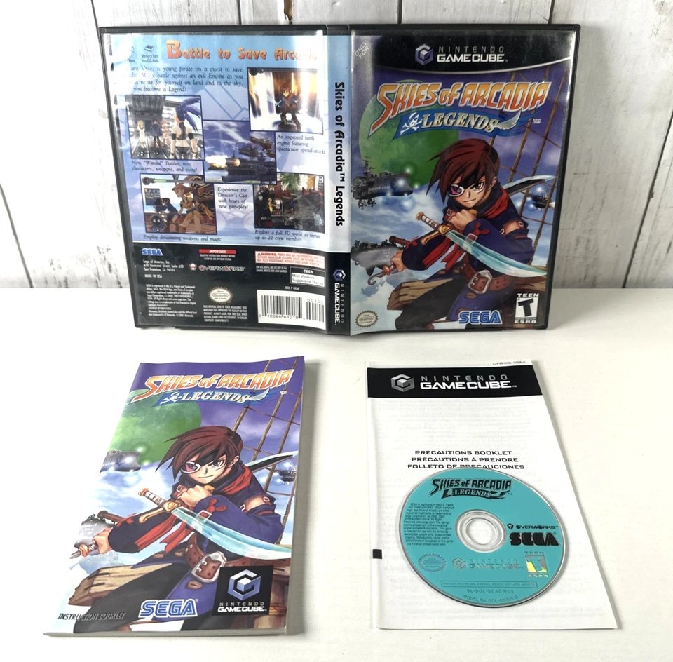 Skies of Arcadia Legends Nintendo GameCube Complete CIB - Image 1 of 4