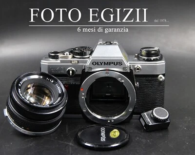 OLYMPUS OM-10 + MANUAL ADAPTER + 50mm 1,8 USATO - REVISIONATO - GARANTITO 6 MESI - Immagine 1 di 4