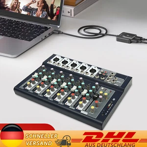 Pro 7-Kanal Audio Mixer Bluetooth USB Sound Verstärker Konsole Mischpult Console - Bild 1 von 17