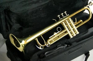 Bb TRUMPET-NEW STUDENT-INTERMEDIATE-PRO BRASS CONCERT MODEL BAND TRUMPETS - Picture 1 of 7