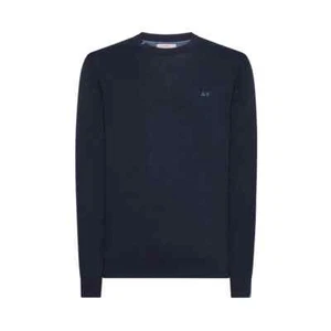 Sun68 maglione uomo 100% cotone con logo ricamato lato cuore comodo e versatile - Foto 1 di 17