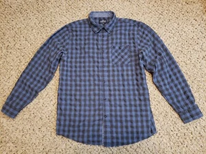 Company Eighty One 81 - Long Sleeve - Plaid Shirt - XL Extra Large - Black Blue - Picture 1 of 4