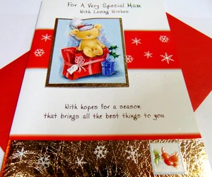 Tarjeta de felicitación de Navidad para mamá... para una mamá muy especial con deseos amorosos - Imagen 1 de 3