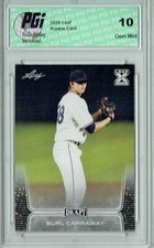 Burl Carraway 2020 Leaf Draft Baseball #48 Gem Mint Rookie Card PGI 10