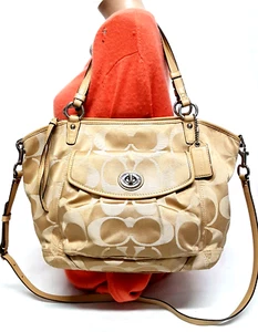 Coach Leah Signature Khaki Jacquard Y2K Tote Schulter Handtasche 13139 - Bild 1 von 14