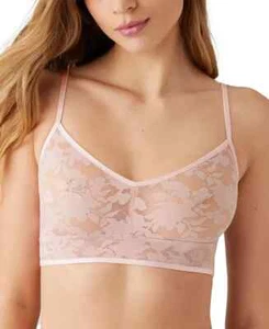 b.tempt'd by Wacoal Shadow Scene Bralette Women's S Pink Floral Lace Pullover - Picture 1 of 16