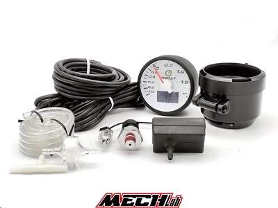 manometro 4 in 1 turbo temperatura e pressione olio 60mm bianco depo aem - Bild 1 von 2