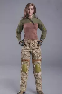 1/6 Female Soldier Tactical Combat Coat Belt Pants Sets Toy for 12" Figure Body - Picture 1 of 5