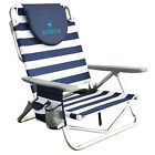 Ostrich On-Your-Back Sand Chair Outdoor Beach Pool Recliner, Stripe (Open Box)