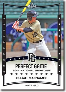  ELIJAH MacNAMEE 2014 Leaf *PERFECT GAME*  Baseball Rookie RC