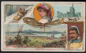 Arbuckle's Coffee View of Montreal Canada VTG Trade Card #27 Ice Palace Quebec - Picture 1 of 2
