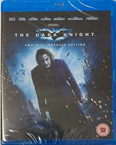 The Dark Knight (Blu-ray 2-Disc) Chritian Bale Heath Ledger New Sealed - Picture 1 of 2