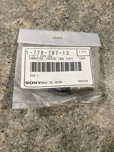 Sony 1-778-787-13 Coaxial Connector (Bnc Type) DSR-1 NOS - Zdjęcie 1 z 5