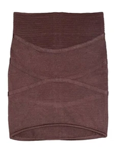 Ladies Poof Couture Knit Body Con Skirt -Brown - SZ L (C13) - Picture 1 of 7
