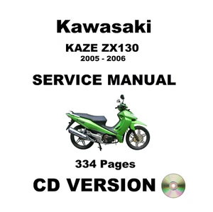 Kawasaki KAZE ZX130 2005 - 2006 Service Repair Maintenance Manual - CD (Disc) - Picture 1 of 1