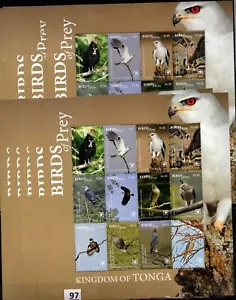 JC 10X TONGA 2018 - MNH - BIRDS - EAGLES - Picture 1 of 1