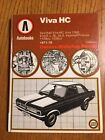 Vauxhall Viva HC 1300 Firenza 1971-1979 Service Repair Manual Autobook Wiring